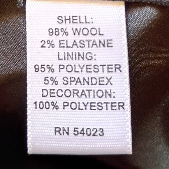 Black Banana Republic high waist sz 6 wool casual dress work classy pants - Picture 8 of 9